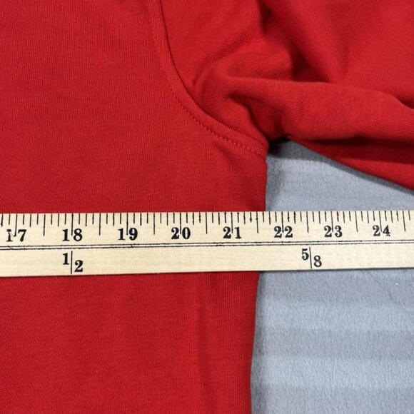Tommy Hilfiger Sweatshirt Mens Medium Red Blue Colorblock Pullover 1/4 Zip - Picture 8 of 12